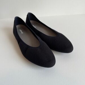 Allbirds Women's Black Knit Point Ballet Flats Tree Breezer Shoes Size 11‎ New